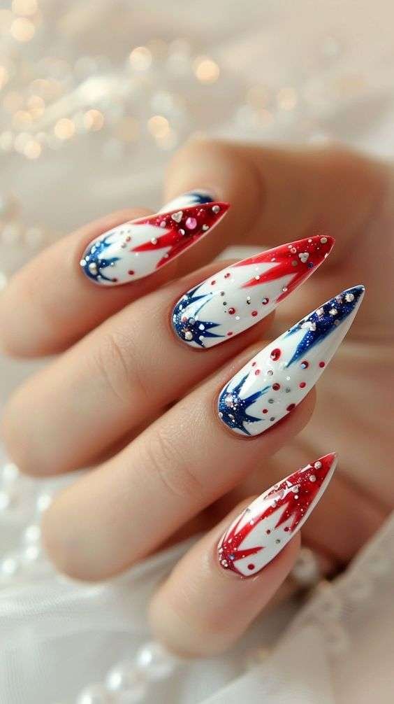 4th July 2024 nail design